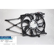 Мотор радиатора  Opel Astra G Zafira A 1.6-2.2 16V(390mm) 98->(с дифузорм и реос