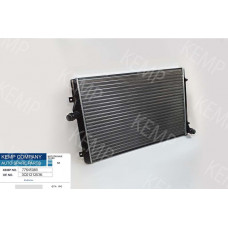Радиатор Skoda Oktavia VW Cadi Golf Touran А-3 2.0 TDI TFSI 05->  650*445