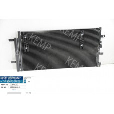 Радиатор кондиционера  Audi A4 A5 A6 A7 Q5 08г.->674*334  (с осушителем)