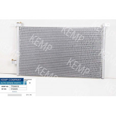 Радиатор кондиционера Ford Mondeo 00-07 628*362(без осушителя)