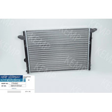 Радиатор VW Passat B4 93-96 АКПП 1,6;20;1,9D (без кондиционера) 525*377