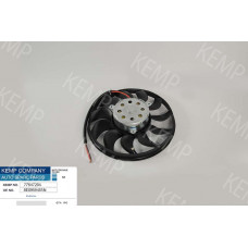 Мотор радиатора  Audi A4 (B6.B7) 1.6-3.0  00-08г. 300мм 200W