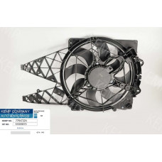 Мотор радиатора Fiat Doblo 1.6D2.0D Multijet  10-> 405mm 430W