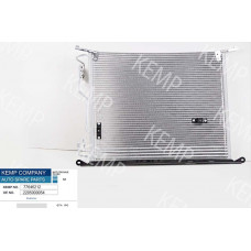 Радиатор кондиционера MB S220 580*480  (без осушителя)