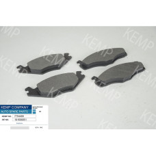 Колодки торм передние  VW Golf 2-3/Passat B2/Seat  (вент)
