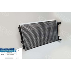 Радиатор Skoda Oktavia VW Golf 7Audi  А-3 1.4- 2.0 TDI 12->  650*410