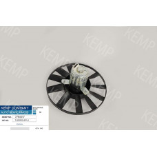 Мотор радиатора VW Golf-3 92-98/Passat 90-97(диам-305)250/80Wпод паразит.