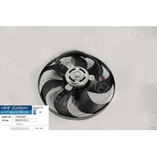 Мотор радиатора Skoda Fabia VW Polo Seat Arosso (диам-345) 250/60W