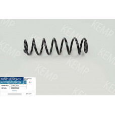 Пружина задняя Skoda Octavia  98->VW Golf 4 Bora 98-06.  11.3*357mm.