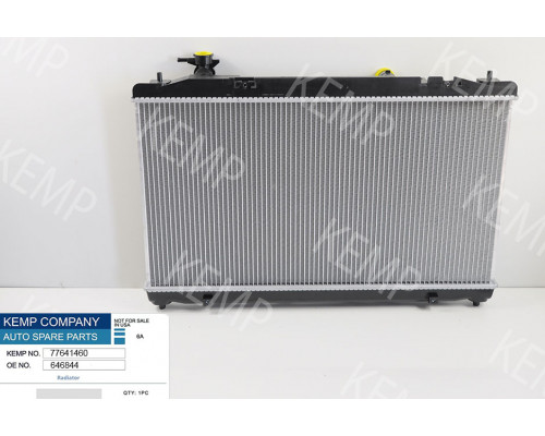 Радіатор  Toyota Camry (V40) (2006 - 2011) 400 x 752 x 16 mm  плоскі соти