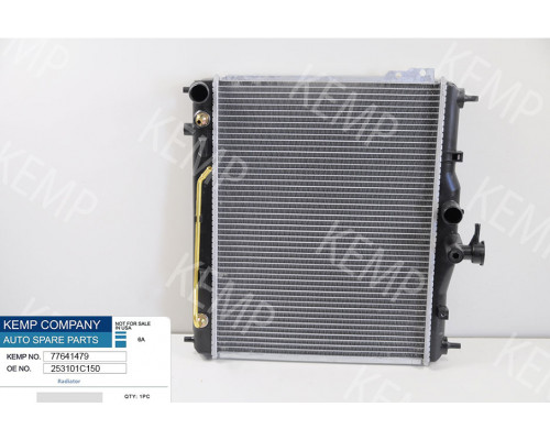 Радіатор Hyundai Getz 02-11 (372 x 495 x 19 mm) плоскі соти
