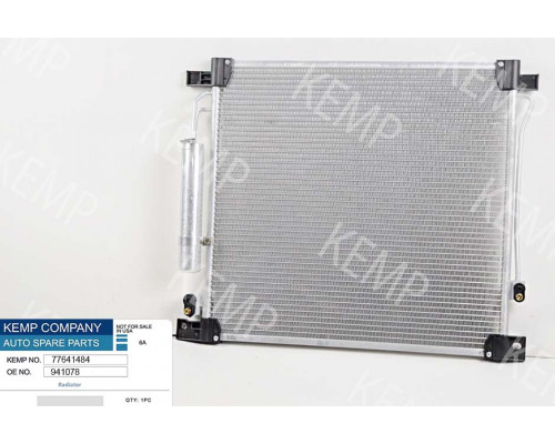 Радіатор кондиціонера Mitsubishi L200 PAJERO SPORT 15- 2.5 D (515 x 503 x 12 mm)
