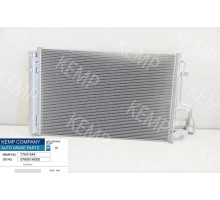 Радіатор кондиціонера KIA Ceed 07->606 x 381 x 16 mm