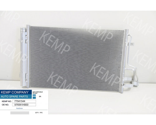 Радіатор кондиціонера KIA Ceed 07->606 x 381 x 16 mm