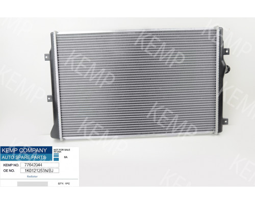 Радіатор Skoda Oktavia VW Cadi Golf Touran А-3 2.0 TDI TFSI 05-> пл.стільники 65