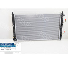 Радіатор MITSUBISHI LANCER (CX0) (07-) АКПП 700 x 408 x 16 mm плоскі стільники