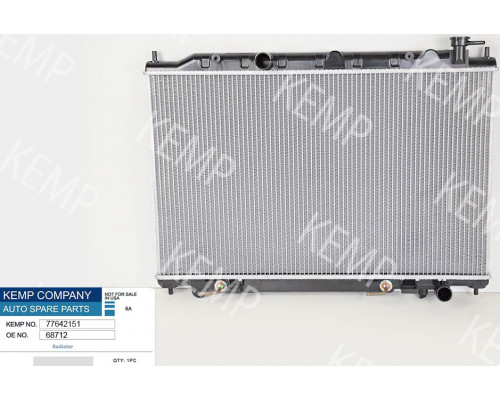Радіатор Nissan Murano 02-08 450 x 735 x 24 mm  плоскі соти