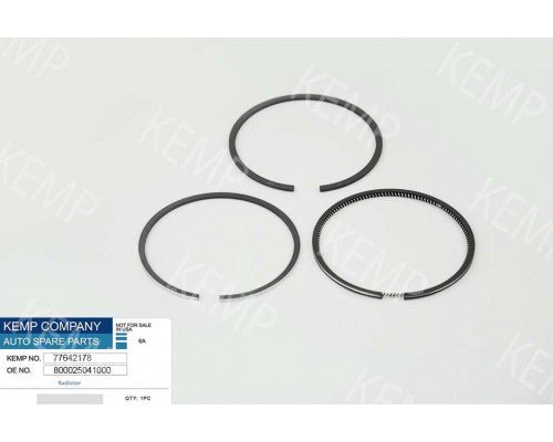 Кільця поршнів VW/Audi (75mm)  (1.75*2*3) 1.0-1.3 81- STD на 1циліндр к-т