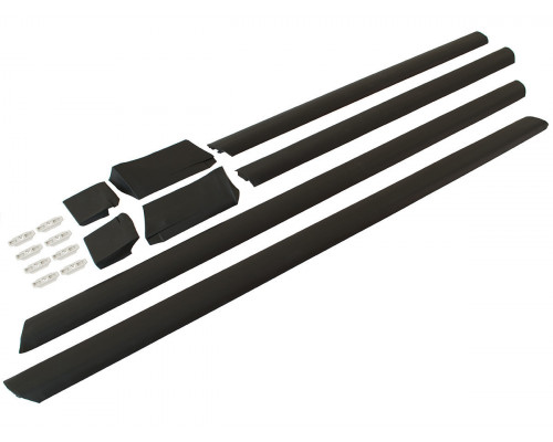 Молдінги Audi 100 A6 91-97г. нижні к-кт. (двері+крила) 8шт.+кліпси