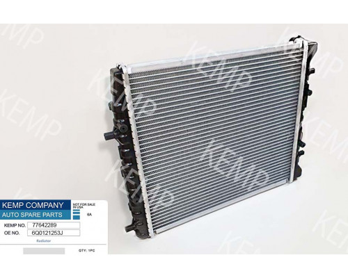 Радіатор Skoda Fabia VW Polo (9N)1.0- 1.4 16V AC-430*415(плоскі соти)