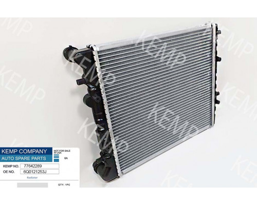 Радіатор Skoda Fabia VW Polo (9N)1.0- 1.4 16V AC-430*415(плоскі соти)