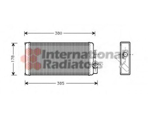 Радіатор пічки (обігрівача) Mercedes 609-814 Vario 318*170*40