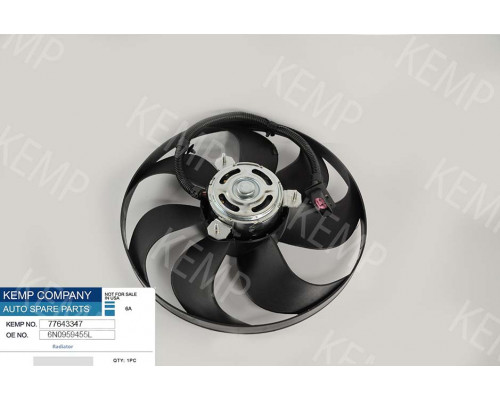 Мотор радіатора Skoda Fabia VW Polo Seat Arosso (діам-345) 250/60W