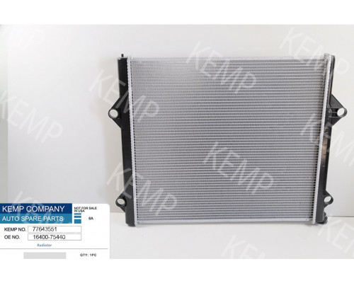 Радіатор Toyota LAND CRUISER PRADO J150 (09-) 2.7 i 650*597 плоскі соти