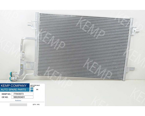 Радіатор кондиціонера VW Passat B5 00-05г. Skoda SuperB 02-08г. 618*421(без ос
