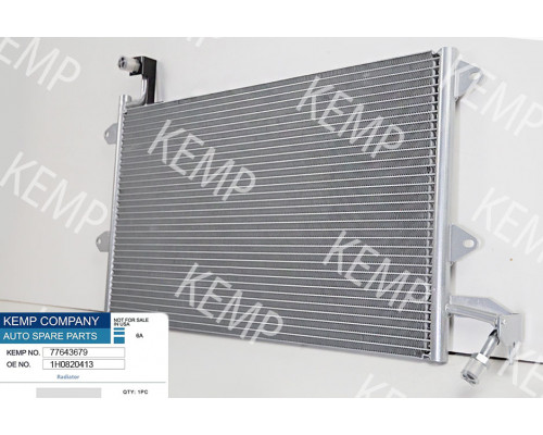 Радіатор кондиціонера VW Golf 3 Vento 92-99  557*371(без осушителя)