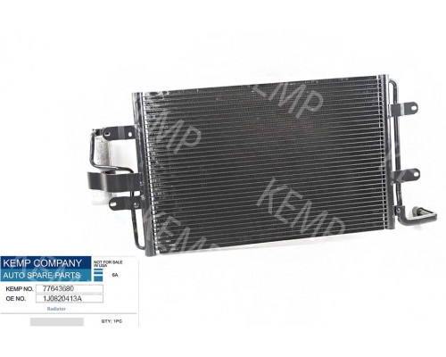 Радіатор кондиціонера VW Golf4 Bora Skoda Octavia 590*361(з осушувачем)