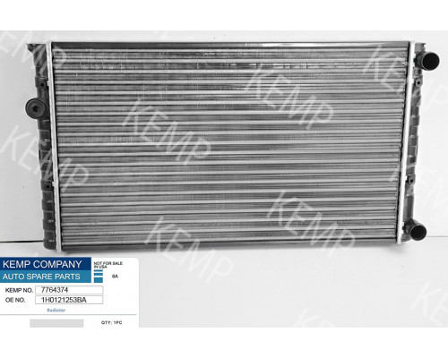 Радіатор VW Golf-3  92-99  1,6-2,0 ac+(c кондиционером) 627*377