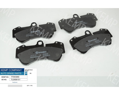 Колодки гальм передні  VW Touareg 2.5-6.0 Porsh Cayenne