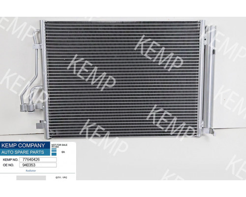 Радіатор кондиціонера Hyundai IX35 09-20 KIA Sportage 10-  1.7-2.0 CRDi з осушув