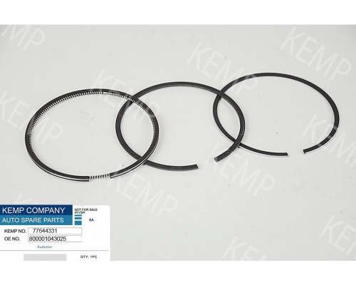 Кільця поршнів 4ц  VW, Audi +0.25 (1.5*1.75*3) на 1циліндр к-т