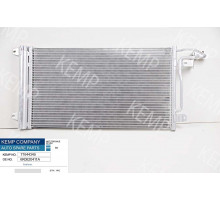 Радіатор кондиціонера VW Polo Skoda Fabia Rapid  08-> 615*334*16 (з осушувачем)