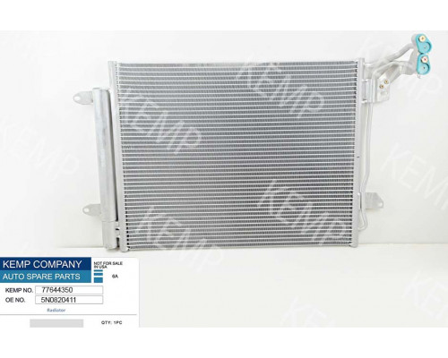 Радіатор кондиціонера VW Tiguan 07-> 550*445(з осушувачем)