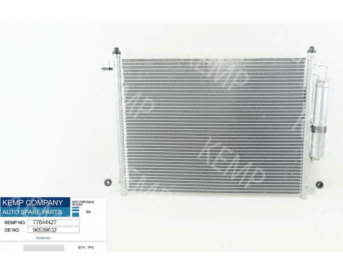 Радіатор кондиціонера Chevrolet Aveo (T250;T255) 540*415