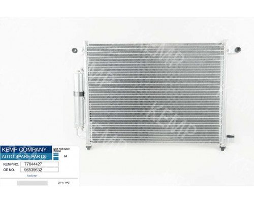 Радіатор кондиціонера Chevrolet Aveo (T250;T255) 540*415