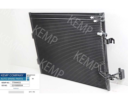 Радіатор кондиціонера Mercedes S221 580*480 (без осушувача)