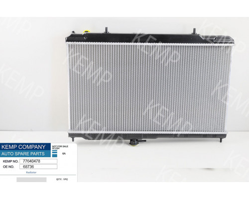 Радіатор NISSAN ALMERA CLASSIC (N16) (06-) 385 x 688 x 16 mm плоскі соти