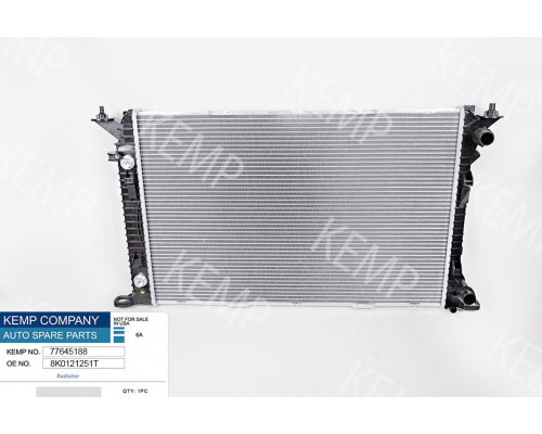Радіатор Audi-A4 A5 A6 Q5 1.8- 2.0 TFSI./TDI 08г.->720*469 АКП(плоскі соти)