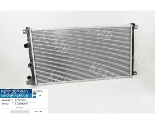 Радіатор  Opel Movano Renault Master 2  1.9-2.2 DTI 730*420 AC- мех.00->