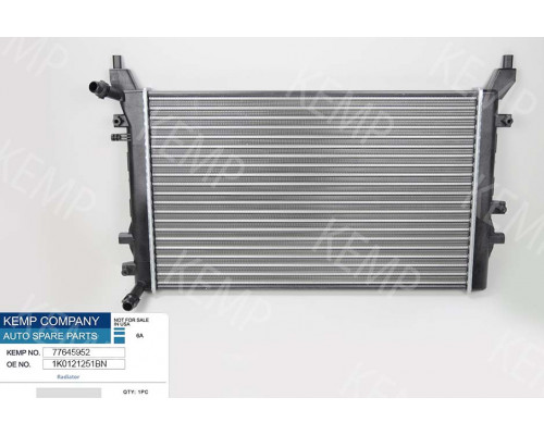 Радіатор Skoda Oktavia VW Cadi Golf Touran А-3 1.2-1.4 TSI 07->625*408(доп.охл.д