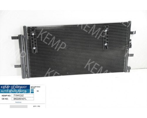 Радіатор кондиціонера  Audi A4 A5 A6 A7 Q5 08г.->674*334  (з осушувачем)