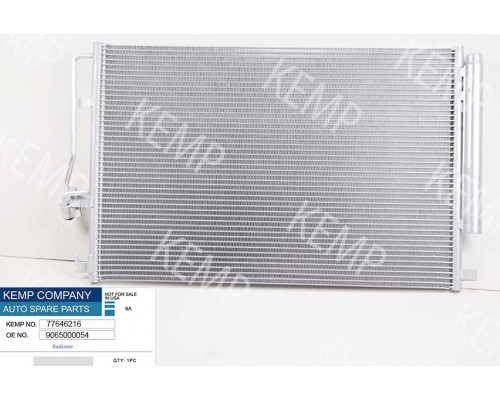 Радіатор кондиціонера Merce Sprinter 906 VW Crafter 06-> 672*460  (з осушувачем)