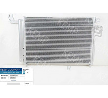 Радіатор кондиціонера KIA Rio 05-11 533 x 360 x 16 mm