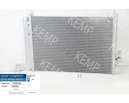 Радіатор кондиціонера KIA Rio 05-11 533 x 360 x 16 mm