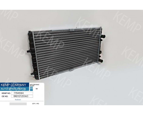 Радіатор VW CADDY 2,  POLO,, SEAT1.0-1.9SDI  AC+ 645*372