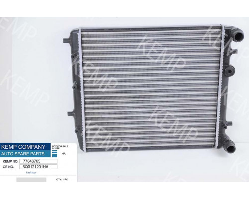 Радіатор Skoda Fabia Rapid VW Polo (9N)  1,2-1.4 430*414